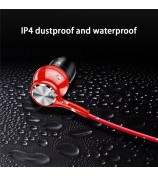 G03 Magnetic Neckband Bluetooth Headset Sport Wireless Strong Bass Music Calling Earphone - Red
