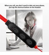 G03 Magnetic Neckband Bluetooth Headset Sport Wireless Strong Bass Music Calling Earphone - Red