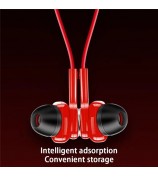 G03 Magnetic Neckband Bluetooth Headset Sport Wireless Strong Bass Music Calling Earphone - Red