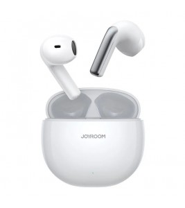 JOYROOM PB1 TWS Headset Wireless Dual-Mic ENC Call Noise Canceling Half In-Ear Bluetooth Headphone - White