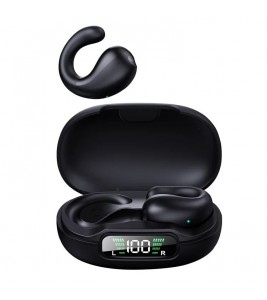 YYK-Q92 Bluetooth 5.3 Headset Clip-On Ear Noise Canceling Earphones Wireless Sports Headphones (with CE) - Black