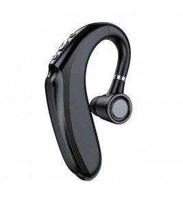 Q12 90mAh Battery Single Ear Wireless Bluetooth Earhook Headset Business Sports Music Call Earphone - Black