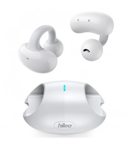 HILEO Hi80 OWS Ear Clip Bluetooth Earphones Stereo Sound ENC Noise Reduction Headphones - White
