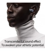 A60 Open Ear Air Conduction Headphones Bluetooth 5.3 Wireless Neckband Earphones with Mic - Black
