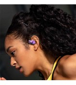 A60 Open Ear Air Conduction Headphones Bluetooth 5.3 Wireless Neckband Earphones with Mic - Black