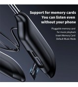 M518P Neckband Wireless Earphone Bluetooth 5.3 Magnetic Neck Hanging Headphone Sports Headset - Black
