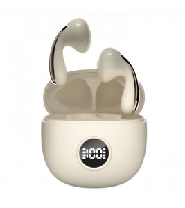 LX04 Bluetooth 5.3 Mini Earbuds Noise Reduction IPX5 Waterproof Wireless Headphones - Nude