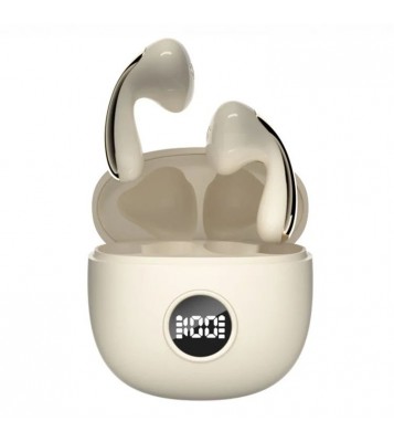 LX04 Bluetooth 5.3 Mini Earbuds Noise Reduction IPX5 Waterproof Wireless Headphones - Nude