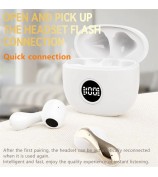 LX04 Bluetooth 5.3 Mini Earbuds Noise Reduction IPX5 Waterproof Wireless Headphones - Nude