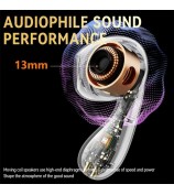 LX04 Bluetooth 5.3 Mini Earbuds Noise Reduction IPX5 Waterproof Wireless Headphones - Nude