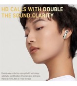 LX04 Bluetooth 5.3 Mini Earbuds Noise Reduction IPX5 Waterproof Wireless Headphones - Nude