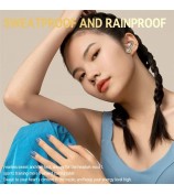 LX04 Bluetooth 5.3 Mini Earbuds Noise Reduction IPX5 Waterproof Wireless Headphones - Nude