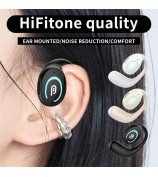 K9 Single Ear Bluetooth 5.3 Earhook Headset Bone Conduction Music Earphone - Black