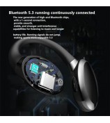 GD06 Single Ear Bluetooth 5.3 Earhook Headset Wireless Earphone - White