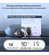 GD06 Single Ear Bluetooth 5.3 Earhook Headset Wireless Earphone - White