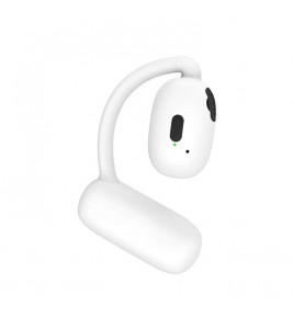 V21 Single Ear Rotating Hook Earphone OWS Bluetooth 5.4 Stereo Headphone - White
