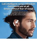 V21 Single Ear Rotating Hook Earphone OWS Bluetooth 5.4 Stereo Headphone - White