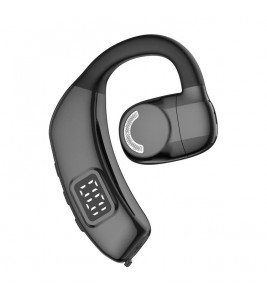 X30 Bluetooth 5.4 Single Ear Business Headphone Wireless Hook Earphone - Black