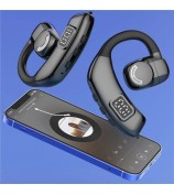 X30 Bluetooth 5.4 Single Ear Business Headphone Wireless Hook Earphone - Black