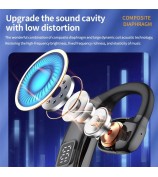 X30 Bluetooth 5.4 Single Ear Business Headphone Wireless Hook Earphone - Black