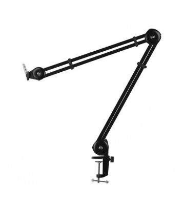 Microphone Boom Arm Stand Heavy Duty Cantilever Bracket Adjustable Suspension Mic Stand - Black