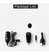 UHF 50m Wireless Lavalier Lapel Microphone Interview Voice Recording Mic System for iPhone Android DSLR Camera