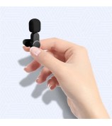 2Pcs Wireless Lavalier Microphone Live Streaming Lapel Clip Mic with Type-C Receiver for Android Phone Tablet