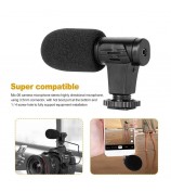 3.5mm External Stereo Condenser Microphone for DSLR Camera Vlog Interview Video Recording Microphone