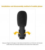 3.5mm External Stereo Condenser Microphone for DSLR Camera Vlog Interview Video Recording Microphone