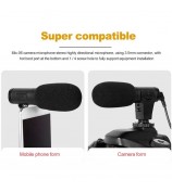 3.5mm External Stereo Condenser Microphone for DSLR Camera Vlog Interview Video Recording Microphone