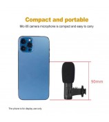 3.5mm External Stereo Condenser Microphone for DSLR Camera Vlog Interview Video Recording Microphone