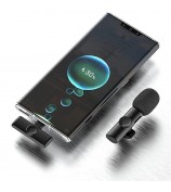 K2 Type-C Wireless Lapel Microphone Plug and Play Noise Reduction Lavalier Mic for Live Interview Mobile Phone Recording