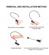 U12F 2 Transmitters + 1 Receiver UHF Wireless Head-mounted Microphone System for Tour Guide Teacher Training