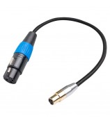 SA119GXK107BU 0.3m Mini XLR Female to XLR Female Adapter Cable Mixer Microphone Connection Cord