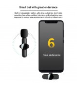 K3 Wireless Lavalier Microphone Portable Mini Lightning Lavalier Mic Set 2 Transmitter + Receiver