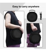 JYS JYS-MQ007 For Meta Quest 3 Hard EVA Portable Storage Bag VR Helmet Handle Protection Bag - Black