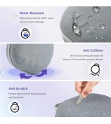 JYS JYS-MQ007 For Meta Quest 3 Hard EVA Portable Storage Bag VR Helmet Handle Protection Bag - Black