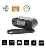 I4 1920x1080P Full HD Night Vision WiFi Cam Alarm Clock Hidden Camera