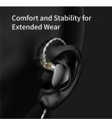 TRN VX Pro+ Type-C Detachable Wired In-Ear Earphone 9-Unit HiFi Music Headset with Mic - Black