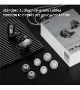 TRN VX Pro+ Type-C Detachable Wired In-Ear Earphone 9-Unit HiFi Music Headset with Mic - Black