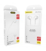 DUDAO X10s 1.2m Wired Earphone with Microphone 3.5mm Jack Half-In-Ear Earbuds for Smartphone Laptop
