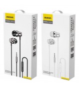 DUDAO X10 Pro 1m Wired Earphone with Microphone 3.5mm Heavy Bass In-Ear Earbuds for Smartphone Laptop - Black