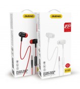 DUDAO X10A 1.2m Wired 3.5mm Earphone with Microphone HiFi Bass In-Ear Earbuds for Smartphone Laptop Tablet - Black