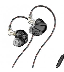 TRN V10 Pro 3.5mm Detachable Wired In-Ear Earphone HiFi Music Gaming Headset with Mic - Black
