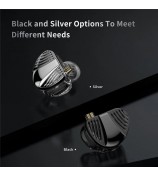 TRN V10 Pro 3.5mm Detachable Wired In-Ear Earphone HiFi Music Gaming Headset without Mic - Silver