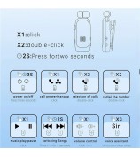 K88 Business Lavalier Headphones Retractable Sports Bluetooth Earphones with LED Display - Black