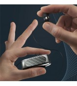 K56 Retractable Mini Headset 180 Days Standby Business Lavalier Earphone for Sports Driving - Black