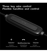 ND NX2 Wired Earphones Dynamic Drive Headphones HiFi Stereo Bass Earbud with Detachable Cable, No Mic - Black