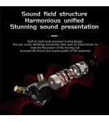 ND NX2 Wired Earphones Dynamic Drive Headphones HiFi Stereo Bass Earbud with Detachable Cable, No Mic - Black
