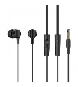 CELEBRAT G35 3.5mm Wired Earphones HiFi Stereo Sound Headphone with Mic - Black